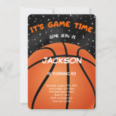 Invitation de basketball (Devant)