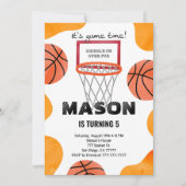 Invitation de basketball (Devant)