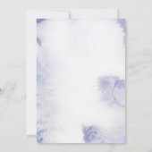 Invitation de Bat Mitzvah à l'aquarelle violette (Dos)