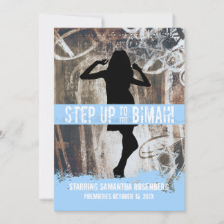 Invitation de Bat Mitzvah Dance Party en A3D5FF