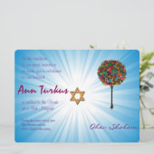 Invitation de bat mitzvah de barre (Debout devant)