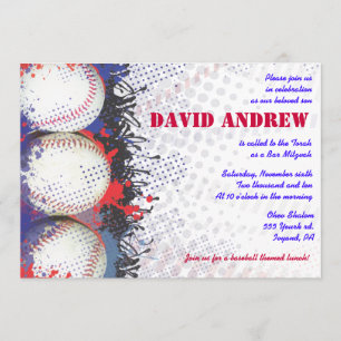 Invitation de bat mitzvah de barre d'éclaboussure