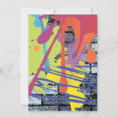 Invitation de bat mitzvah de fille d'artiste de (Dos)