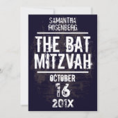 Invitation de bat mitzvah de groupe de rock dans (Devant)