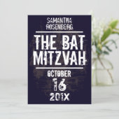 Invitation de bat mitzvah de groupe de rock dans (Debout devant)