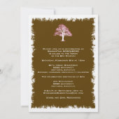 Invitation de Bat mitzvah de l'arbre de vie dans l (Dos)