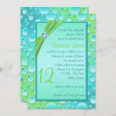 Invitation de bat mitzvah de point de polka de (Devant / Derrière)