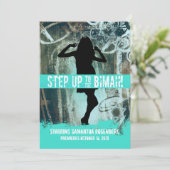 Invitation de bat mitzvah de soirée dansante en (Debout devant)