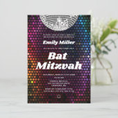 Invitation de Bat Mitzvah disco à la danse (Debout devant)