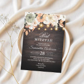 Invitation de Bat Mitzvah Florale Rustique | Autom