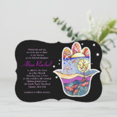Invitation de Bat Mitzvah HAMSA BEAUTY (Debout devant)