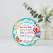 Invitation de Bat Mitzvah ROUND CANDY STORE (Debout devant)