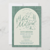Invitation de Bat Mitzvah thème camp en plein air (Devant)