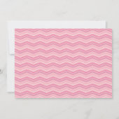 Invitation de Bat Mitzvah Torah Chevron Rose (Dos)