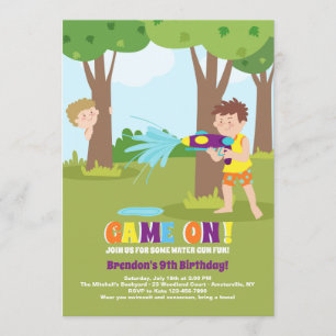 Invitation de bataille d'éclaboussure