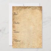 Invitation de bateau et de crâne de pirate (Dos)