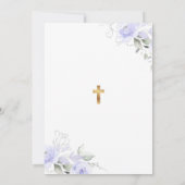 Invitation de Bautizo de Rosaire Coquette à Ruban (Dos)