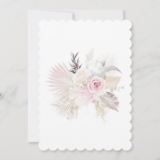 Invitation De Bautizo Rosas Personalizadas (Dos)