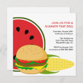 Invitation de BBQ d'heure d'été (Devant / Derrière)