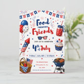 Invitation de BBQ du 4 juillet : Invitation de fêt (Debout devant)