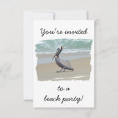 Invitation de Beach Party (Devant)