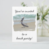 Invitation de Beach Party (Debout devant)