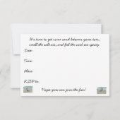 Invitation de Beach Party (Dos)