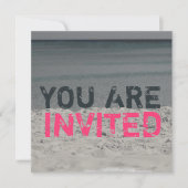 Invitation de Beach Party (Devant)