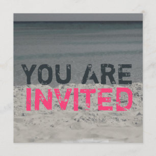 Invitation de Beach Party