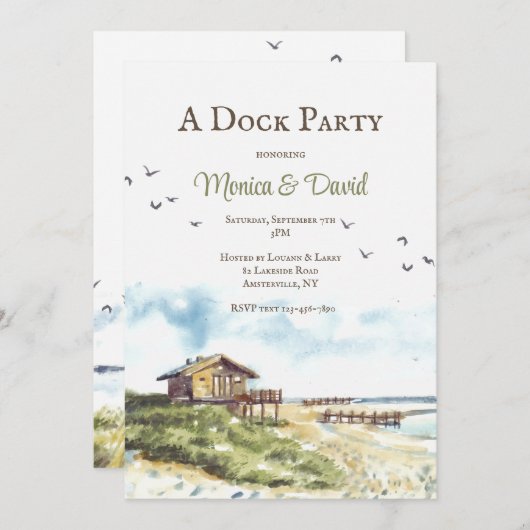 Invitation de Beach Solace (Devant / Derrière)