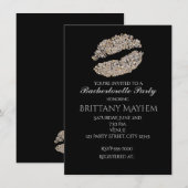 Invitation de beauté de baiser de lèvres de scinti (Devant / Derrière)