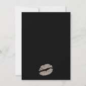 Invitation de beauté de baiser de lèvres de scinti (Dos)
