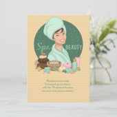 Invitation de beauté spa (Debout devant)
