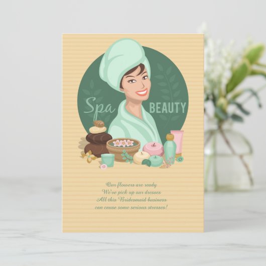 Invitation de beauté spa (Debout devant)