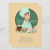 Invitation de beauté spa (Devant / Derrière)