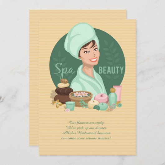 Invitation de beauté spa (Devant / Derrière)