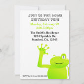 Invitation de bébé de jour intercalaire d'année (Dos)