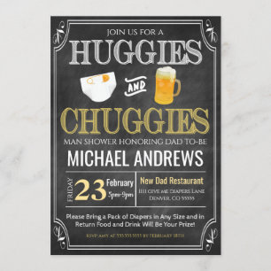 Invitation de bébé de la douche Man