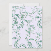 INVITATION DE BÉBÉ ÉLÉPHANT (Dos)