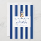 Invitation de bébé garçon de shower de baseball mo (Dos)