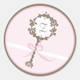 Invitation de bébé ou autocollant de faveur