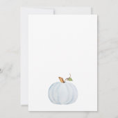 Invitation de bébé petit Citrouille (Dos)