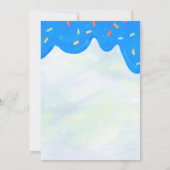 Invitation de beigne de garçon doux (Dos)