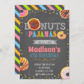 Invitation de beignet et de partie de pyjamas (Devant / Derrière)