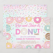 Invitation de Beignet Lever Et Briller C'est L'heu (Devant / Derrière)