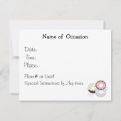 Invitation de beignets et de café (Dos)