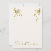 Invitation de bénédiction d'automne (Dos)