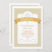 Invitation de bénédiction de baptême (Devant / Derrière)