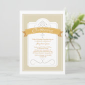 Invitation de bénédiction de baptême (Debout devant)