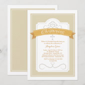 Invitation de bénédiction de baptême (Devant / Derrière)